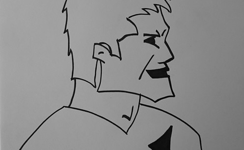 Richie McCaw - sketched by Make Lemonade NZ